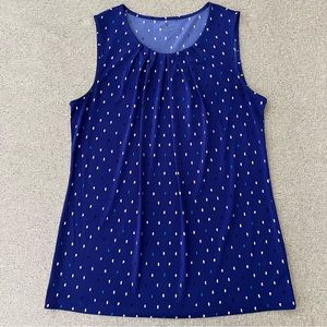 Worthington tank top blouse blue